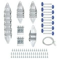 thumbnail image 1 of Charnière de Porte de Garage & Kit de Réglage à Rouleau, Ensemble de Porte de Garage 6200ZZ Rouleau Bleu Sans Couvercle pour Porte de 8 x 8 Pieds, 1 of 6