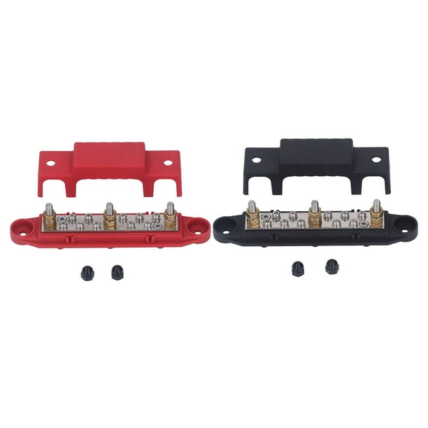 Bus Bar Power Distribution Block,1 Pair 10x8 Screw Battery Terminal