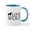 White/Blue Inside, variant on CafePress - Lone Wolf Mug - 11 oz Ceramic Mug - Novelty Coffee Tea Cup