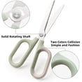 thumbnail image 2 of Multipurpose Scissors, Comfort-Grip Handles Sharp Scissors for Office Home School Craft Sewing Fabric Supplies (7", Green), 2 of 5