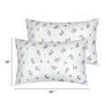 thumbnail image 5 of Unique Bargains 2 Pack Pillowcase Breathable Soft Floral Pillow Cases Gift Beige, 5 of 8