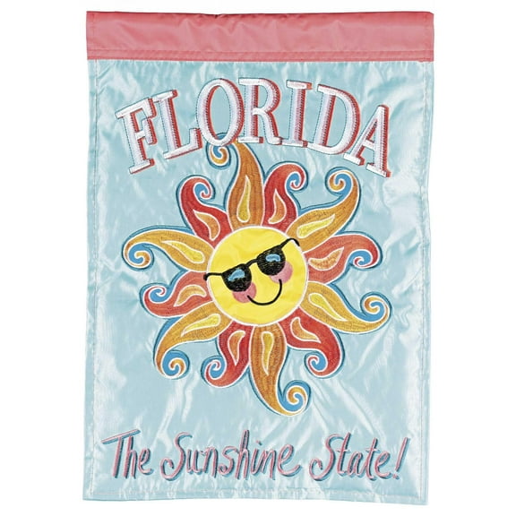 Dicksons Magnolia Garden Florida The Sunshine State Blue 18 x 13 Polyester Outdoor Garden Flag