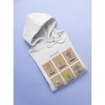 thumbnail image 3 of Spring Bouquets Collage Hoodie Women - Women Hoodie, White, 2XL, 3 of 4