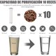 thumbnail image 4 of Ducha de mano, cabezal de ducha antical Ducha de mano de ahorro de agua Ducha de alta presión Sistema de filtro de filtro de tres niveles con 2 filtros de algodón PP reemplazables brillar Electrónica, 4 of 5