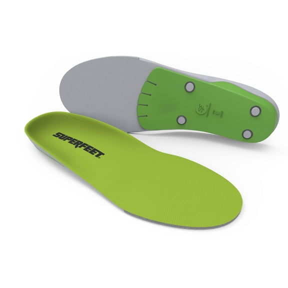 Superfeet All-Purpose Wide-Fit Support Insoles (WideGreen) - For Wide Footwear Only - Trim-To-Fit Orthotic Arch Support Shoe Inserts - 5.5-7 Men / 6.5-8 Women