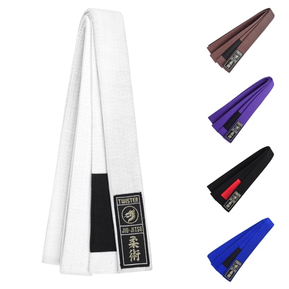 Cinturón de Jiu Jitsu Twister A3 3.8 cm de Ancho Algodón Premium
