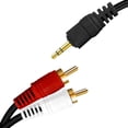thumbnail image 2 of Cable de Audio Estéreo de Auxiliar 3.5mm a 2 RCA 20m, 2 of 2