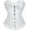 White, variant on Corset Tops for Women, Bustier Shapewear Lingerie, Lace Waist Push Up Bodysuit Lace Waist Cincher Bodysuits Black