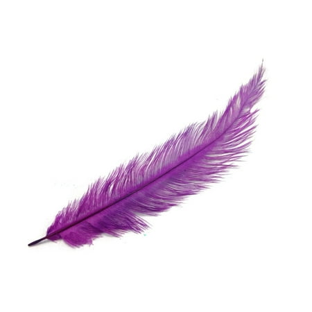 - 20 Pieces - Purple Mini Spads Ostrich Chick Body Feathers