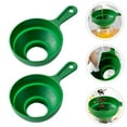 thumbnail image 2 of 2pcs Folding Telescopic Funnels Oil Funnels Jam Funnels Kitchen Gadgets (Green), 2 of 8