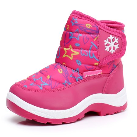 

Blikcon Boys Girls Snow Boots Water Resistance Cold Weather Winter Boots (Color : PeachStar Size : 5 Toddler)