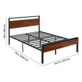 thumbnail image 2 of SSyao Full Size Metal Platform Bed Frame with Headboard&Under-Bed Storage 14 In, 2 of 9