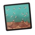 thumbnail image 2 of Dry Soaked Tea Plate Chinese Style Bamboo Alloy Walnut Creative Water Absorbing Tea Tray for Making Drinking Tea Square, 2 of 5