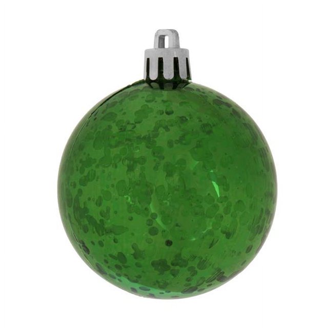 Vickerman M166624 Emerald Shiny Mercury Ball Ornament - 8 in.