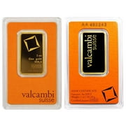 1 Troy oz Valcambi Suisse .9999 Fine Gold Bar Sealed In Assay