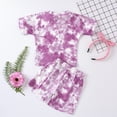 thumbnail image 4 of Fesfesfes Toddler Baby Kids Girls Boys Tie-dye Set T-shirt Tops Pants Casual Outfits, 4 of 9