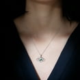 thumbnail image 6 of Rosec Jewels Infinity Heart Pendant with Emerald (AAA Quality, Chain included) - Ready to Gift Necklace for Valentines, 18K White Gold, 6 of 8