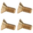 thumbnail image 3 of 50 piezas Tornillo de cabeza hexagonal plana Tornillo de cabeza avellanada de cobre Suministros industriales M4M4x9, 3 of 9