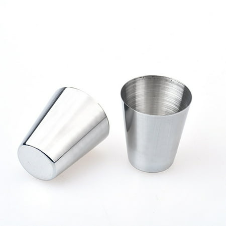 

Mug Cup Steel Drinking Tumbler 6pcs Stainless Coffee Camping Tea Glass&Bottle