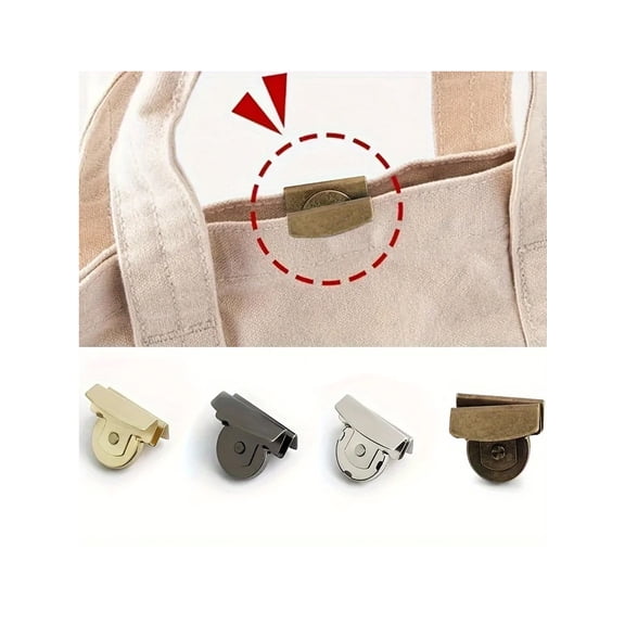 8-Piece bag snap accessories magnetic buckle, bag snap hidden button seam- button snap