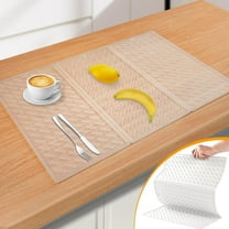 Sparklane - Collapsible Dish Drying Mat, Silicone Drying Mat for Kitchen Counter, Dish Drying Pad with Hook, 24x16in Non-Slip Silicone Dish Drying Mat, Easy to Clean (Translucent)