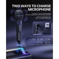 thumbnail image 3 of SORDA Portable Bluetooth Karaoke Machine for Adults & Kids - 2 Wireless Microphones, Shoulder Strap, Fun Voice Change, Support USB/AUX, for, 3 of 9