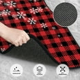 thumbnail image 3 of Yiaed Red Buffalo Plaid Print Carpet Floor Mats for Cars, Auto Accessories Front & Rear Car Floor Mats Car Floor Foot Mat Sets of 4 Pieces, 3 of 7