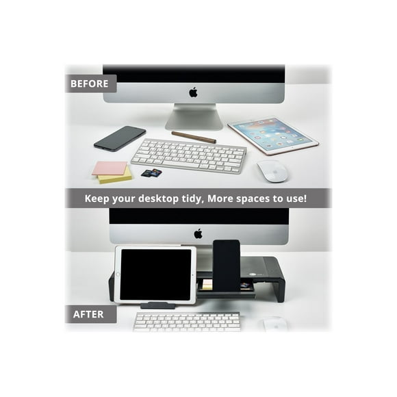 SIIG CE-MT2P12-S1 Stylish Foldable Monitor Stand