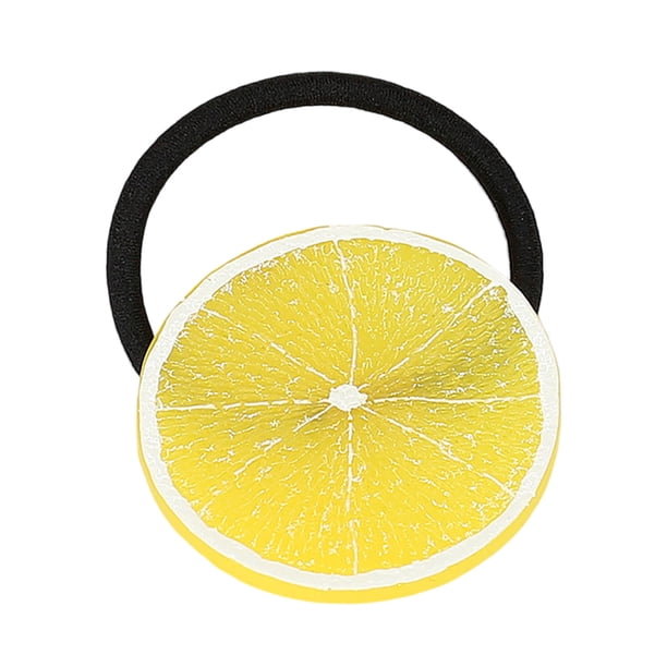 Paquete de 1 pinzas para el pelo naranjas, discos naranjas, gomas elásticas para el pelo, scrunchies para niñas y mujeres, accesorios para el pelo con frutas bonitas para fiestas de carnaval