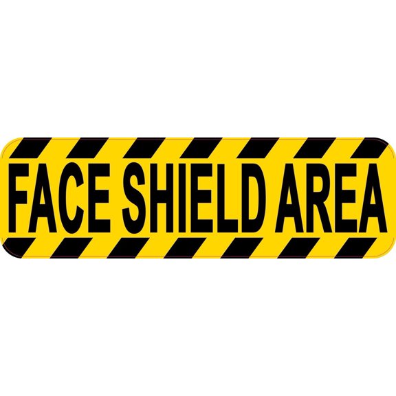 10in x 3in Face Shield Area Magnet