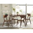Angled Leg Dining Table in Chestnut