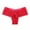 Red, variant on Womens Panties Decent Coverage: Lace Sexy Thong Cotton Mid-Rise Brief Breathable No Show Panties