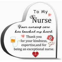 Nurse Appreciation Gifts Nurse Gifts For Nurses Day Thank You Gifts For Nurse Nurse Gifts For Women Decor Acrylic Heart Gifts Sign Office Art Decorations,4x4 inch