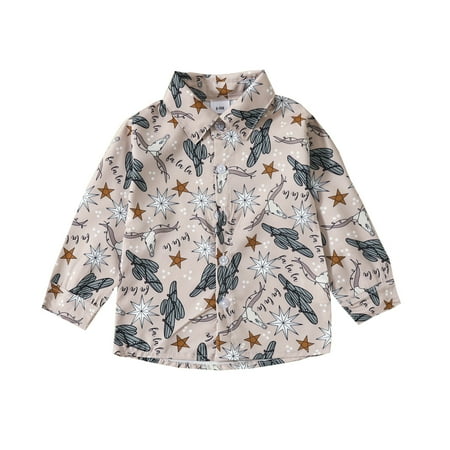 

Baby Boys Coats Outdoor Jackets Toddler Clothes Girls Long Sleeve Cartoon Prints Kids Shirt Tops Baby Casual Outerwear Lightweight Cute Dust Coat Children s Outfits For Kids 18 Months-24 Months