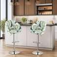 thumbnail image 3 of LKJYER Set of 1/2/4 Bar Stool Covers with Back  Stretchable Counter Height Slipcovers for Swivel Barstools, Pub Chairs, and Kitchen Island Stools  Easy to Clean, 3 of 7