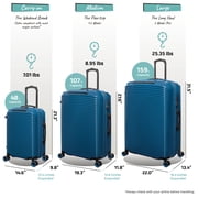 it luggage Traversed 3 Piece Hardside 8 Wheel Expandable Luggage Suitcase Spinner Set, Deep Dive