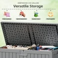 thumbnail image 6 of Homall 230 Gallon Outdoor Resin Deck Box ,Lockable, with Side Handles & Hydraulic Rod, Ideal for Patio, Garden, Poolside, 6 of 7