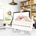 thumbnail image 5 of Music Box,Delicate White Music Box Dancing Girl Music Box White Music Box Finely Tuned Performance, 5 of 5