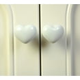 thumbnail image 3 of de Puerta de Cerámica en Corazón Peril Contenedor Hardware de Bricoje Ropa bnca Baoblaze Puertas de puertas de muebles para el hogar, 3 of 8