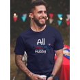 thumbnail image 2 of All American Hubby T-Shirt Men -Image by Shutterstock, Male 4X-Large, 2 of 4