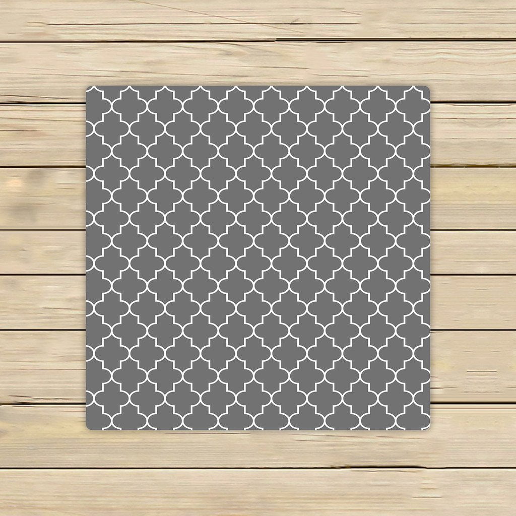 GCKG Classic Grey and White Quatrefoil Towels,Beach Bath Pool Sprot Travel Hand Spa Towel Size