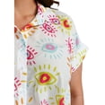 thumbnail image 4 of Blusa juvenil con nudo Roman Fashion Tallas Extras 1965 Blanco 40, 4 of 6