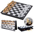 thumbnail image 1 of Juego de ajedrez magnético: juego de mesa portátil, plegable y listo para viajar para niños y adultos, 1 of 5
