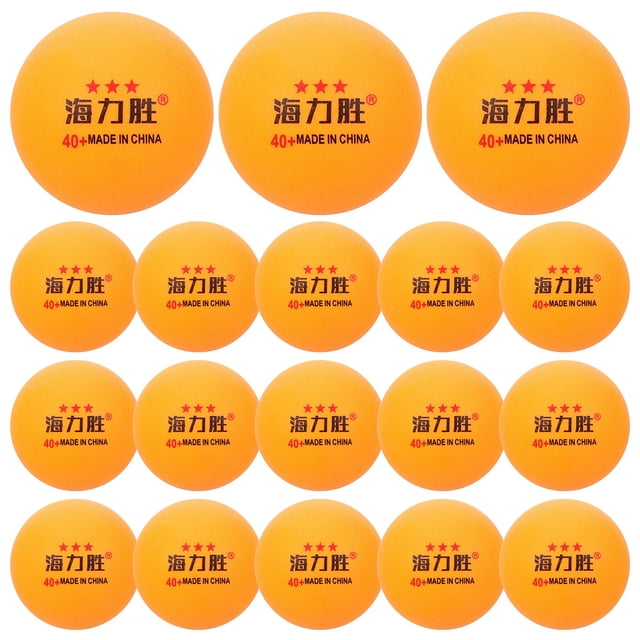 50 Pcs Balles de Tennis de Table Balles de Pong Rondes Balles d'Entraînement Sportives Balles de Pong Réutilisables en Plastique