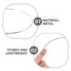 thumbnail image 3 of FENGGUIQU 20Ud Aros Metálicos Dorados Para De Hogar Y Manualidades Con Gran Versatilidad Y Resistencia, 3 of 8