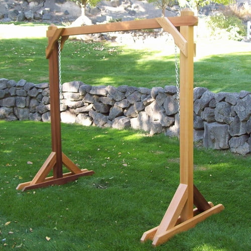 Wood Country Yardswing Cedar Stand with Roof 4 Ft. Stand Only