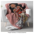 thumbnail image 4 of Cobertor Frazada Disney Moana 127 cm x 152 cm coral, 4 of 4