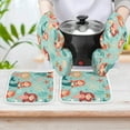 thumbnail image 6 of Ocean Cute Mermaid Oven Mitt And Pot Holder Set Oven Glove for Kitchen Baking Cooking Grilling, 6 of 6