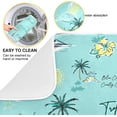 thumbnail image 2 of Tropical Leaf Hawaiian (2) Dish Drying Mat for Kitchen Counter, Ultra Absorbent Reversible Microfiber Dishes Drying Rack Pad Heat-resistant Mats 18x24in, 2 of 7