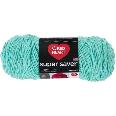 - Red Heart Super Saver Minty Yarn, 7 ounces, 364 yards